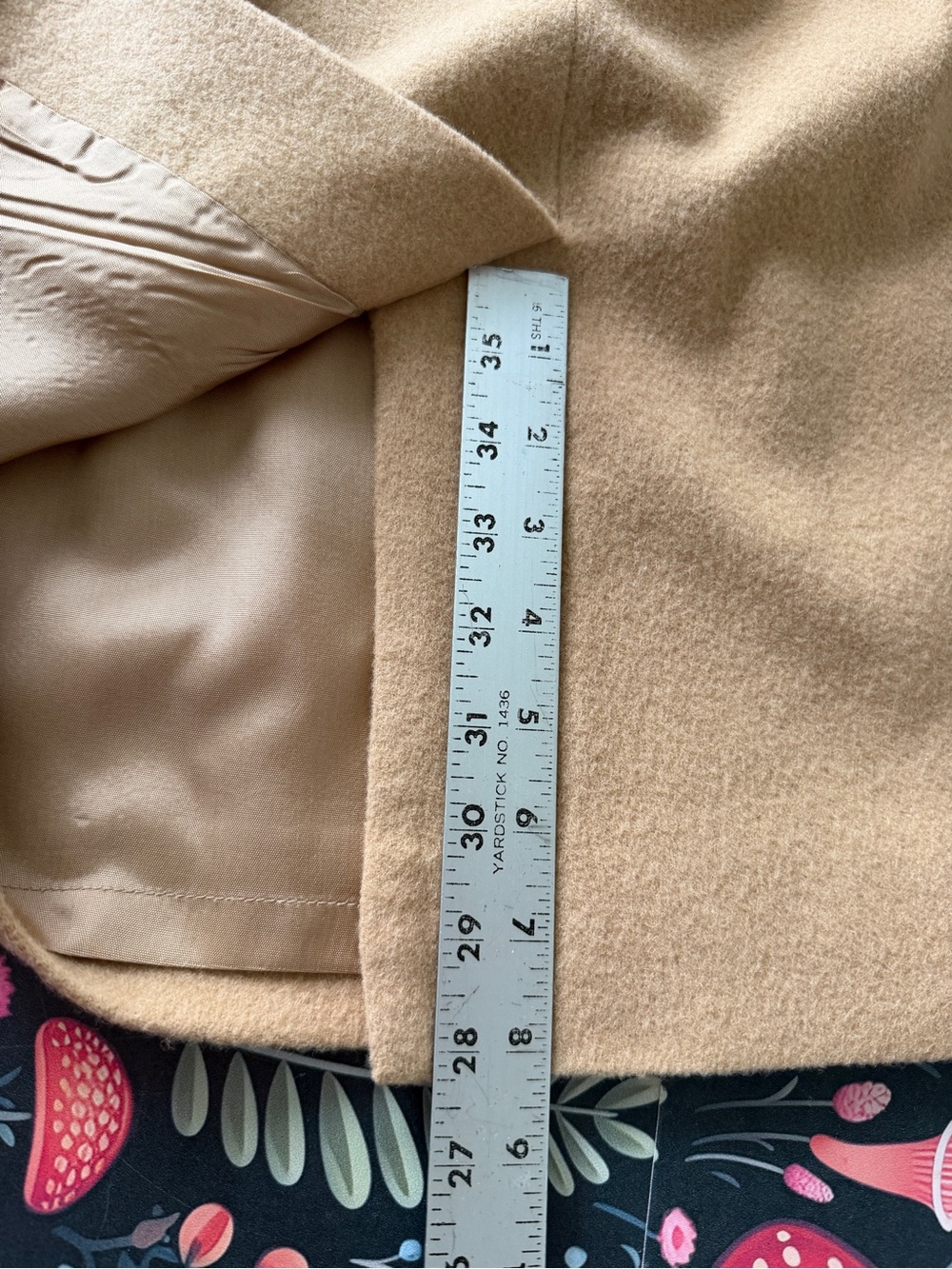 Tailleuer by Barrie Pace womens  100% Camel Hair Skirt Suit Beige Sz 4/6 Lined - Picture 12 of 16